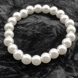 White-Pearl Beaded Bracelet