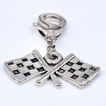 Checkered Flags Clip-On Charm