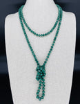 Green-Sparkle Beaded Necklace