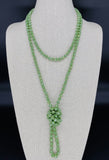 Green Apple-Iridescent Beaded Necklace