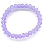 Purple Lavender-Matte Beaded Bracelet