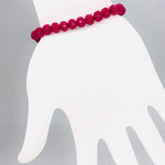 Pink Fuchsia-Shine Beaded Bracelet