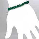 Green-Sparkle Beaded Bracelet