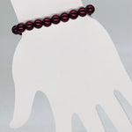 Red Maroon-Pearl Beaded Bracelet