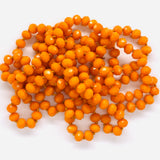 Orange-Sparkle Beaded Necklace