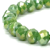 Green Apple-Iridescent Beaded Bracelet