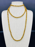 Gold-Metallic Beaded Necklace