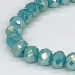 Turquoise Medium-Iridescent Beaded Bracelet