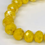 Yellow-Iridescent Beaded Bracelet