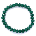 Green-Sparkle Beaded Bracelet