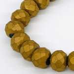 Gold-Matte Beaded Bracelet