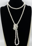 White-Pearl Beaded Necklace