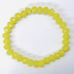 Yellow Pale-Sparkle Beaded Bracelet