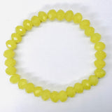 Yellow Pale-Sparkle Beaded Bracelet