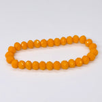 Orange Light-Sparkle Beaded Bracelet