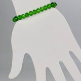 Green Kelly-Transparent Beaded Bracelet