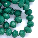 Green-Sparkle Beaded Necklace