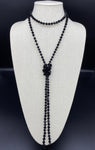 Black-Sparkle Beaded Necklace