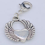 Winged Heart Clip-On Charm