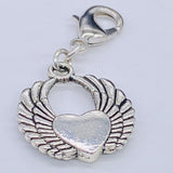 Winged Heart Clip-On Charm