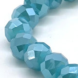 Blue Sky Dark-Iridescent Beaded Bracelet