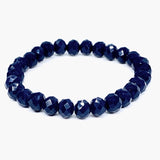 Blue Navy-Sparkle Beaded Bracelet