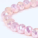 Pink Pale-Iridescent Beaded Bracelet