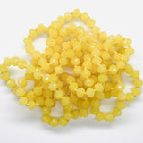 Yellow Pale-Sparkle Beaded Necklace