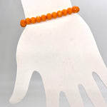 Orange-Sparkle Beaded Bracelet