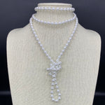 White-Pearl Beaded Necklace