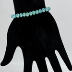 Turquoise Medium-Iridescent Beaded Bracelet