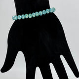 Turquoise Medium-Iridescent Beaded Bracelet