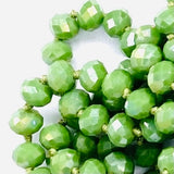 Green Apple-Iridescent Beaded Necklace