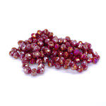 Red Maroon-Iridescent Beaded Necklace