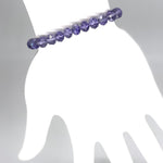 Purple-Metallic Beaded Bracelet