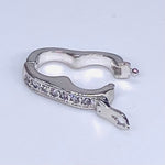 Small Silver Diamond Clasp