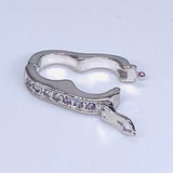 Small Silver Diamond Clasp