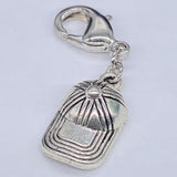 Silver Ball Cap Clip-on Charm