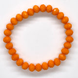 Orange-Sparkle Beaded Bracelet