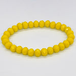 Yellow-Sparkle Beaded Bracelet