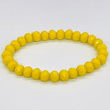 Yellow-Sparkle Beaded Bracelet