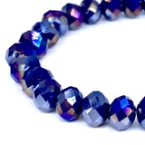 Blue Royal-Iridescent Beaded Bracelet