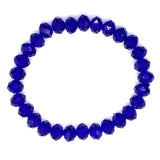 Blue Royal-Transparent Sparkle Beaded Bracelet