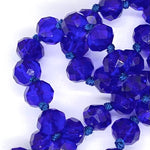 Blue Royal-Transparent Sparkle Beaded Necklace