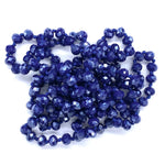 Blue Royal-Iridescent Beaded Necklace