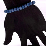 Blue Denim-Sparkle Beaded Bracelet