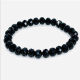 Black-Sparkle Beaded Bracelet