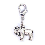 Buffalo Full Body Clip-On Charm