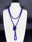 Blue Royal-Sparkle Beaded Necklace