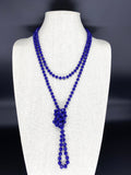 Blue Royal-Sparkle Beaded Necklace